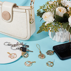 Alloy Enamel Mobile Straps & Mobile Dustproof Plugs & Pendant Decorations Kits&nbsp;HJEW-OC00038