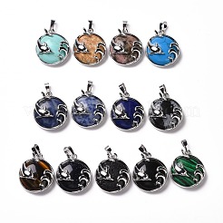 Natural & Synthetic Gemstone Pendants&nbsp;G-I321-11P