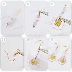 DIY Flower Earring Making Kit&nbsp;DIY-SC0030-66