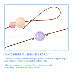 1368Pcs 6 Colors Brass Crimp Beads&nbsp;KK-YS0001-09