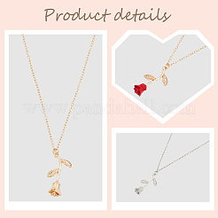 3Pcs 3 Color Zinc Alloy Rose of Life Pendant Necklaces Set for Women&nbsp;NJEW-AN0001-24