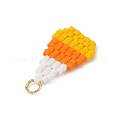 Halloween Glass Seed Beaded Pendants&nbsp;PALLOY-MZ01418