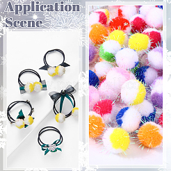 100Pcs Polyester Pom Pom Ball&nbsp;DIY-SC0031-43B