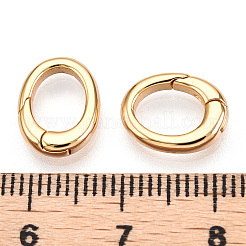 Brass Spring Gate Rings&nbsp;KK-N254-17G