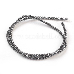 Non-Magnetic Synthetic Hematite Beads Strands&nbsp;HEMA-3D