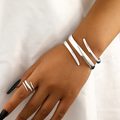 Alloy Cuff Bangle & Finger Rings Sets&nbsp;FS-WG33732-01