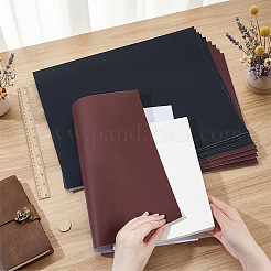 10Pcs 2 Colors Self-adhesive PVC Leather Fabrics&nbsp;DIY-OC0015-95