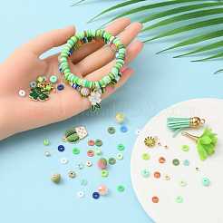 DIY Spring Theme Bracelet Making Kit&nbsp;DIY-YW0005-38