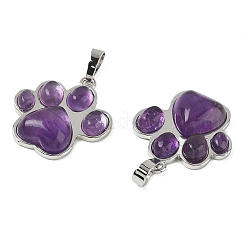 Natural Amethyst Pendants&nbsp;G-B194-02P-06