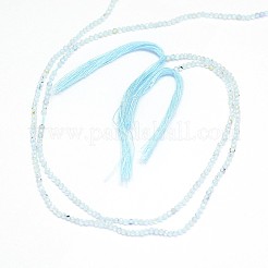 Natural Blue Topaz Beads Strands&nbsp;X-G-G914-2mm-12