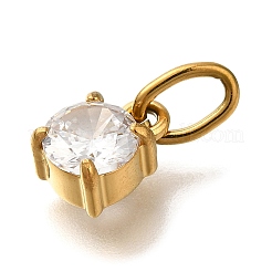 Ion Plating(IP) 304 Stainless Steel Rhinestone Pendants&nbsp;STAS-A104-15G-01