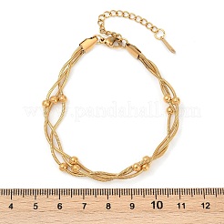 304 Stainless Steel Satellite Chains Bracelets&nbsp;BJEW-Z106-01G