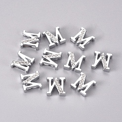 Alloy Slide Charms&nbsp;PALLOY-WH0066-21M