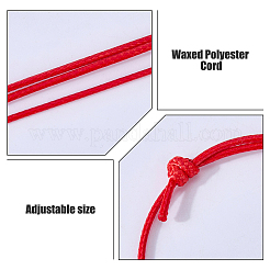 100Pcs 4 Colors Korean Waxed Polyester Cord Bracelet Making&nbsp;AJEW-DC0004-37B