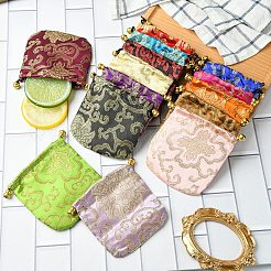 14Pcs 14 Colors Chinese Style Silk Brocade Jewelry Packing Pouches&nbsp;PAAG-YW0001-01