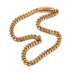 12MM 304 Stainless Steel Cuban Link Chain Necklaces&nbsp;NJEW-C099-03G