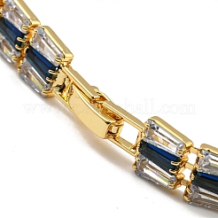 Rack Plating Brass Rectangle Link Bracelet&nbsp;BJEW-Q771-09G