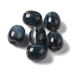 Resin Glitter European Beads&nbsp;RESI-G066-02