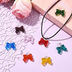 8Pcs 8 Colors Transparent Glass Pendants&nbsp;GLAA-CJ0002-83