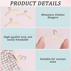 50Pcs Mini Wooden Clothes Hanger for Doll&nbsp;WOCR-GF0001-02