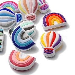 10Pcs 10 Styles Silicone Beads&nbsp;SIL-YW0001-05