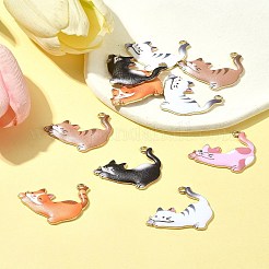 10Pcs Rack Plating Alloy Enamel Pendants&nbsp;FIND-FS0002-53A