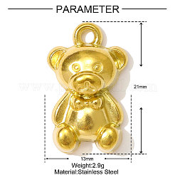 304 Stainless Steel Pendants&nbsp;STAS-OY001-17G