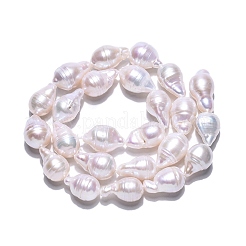 Natural Baroque Pearl Keshi Pearl Beads Strands&nbsp;PEAR-S019-02E-03