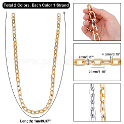 2M 2 Style Handmade CCB Plastic & Acrylic Cable Chains&nbsp;AJEW-PH0003-88