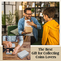 Iron Commemorative Coin Display Cases&nbsp;AJEW-WH0070-79