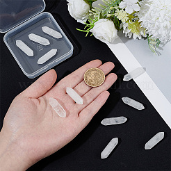 12Pcs Faceted  Natural Quartz Crystal Double Terminated Points&nbsp;G-OC0002-58