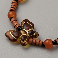 Alloy & Resin Beaded Bracelets for Women&nbsp;BJEW-WH0023-61B