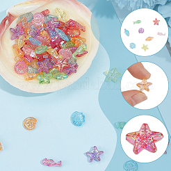 500Pcs Transparent Acrylic Beads&nbsp;OACR-SP0002-28