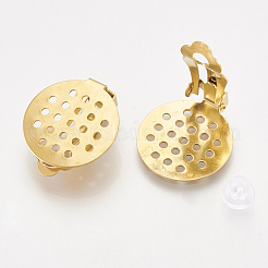304 Stainless Steel Clip-on Earring Findings&nbsp;X-STAS-S104-01B