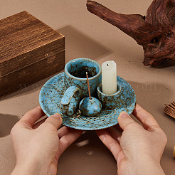 Porcelain Incense Burners Holder&nbsp;AJEW-WH0696-685