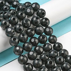 Natural Black Onyx Round Bead Strands&nbsp;G-L271-02-10mm