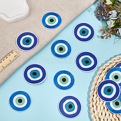 16Pcs 2 Styles Evil Eye Pattern Cloth Computerized Embroidery Iron On/Sew On Patches&nbsp;PATC-MA0001-34
