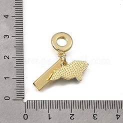 Brass Enamel European Dangle Charm&nbsp;KK-CBAA632-24G