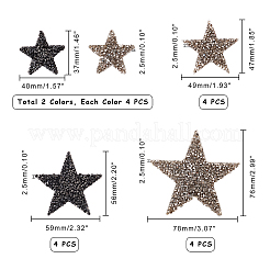 Star Rhinestone Patches&nbsp;DIY-PH0013-12