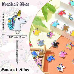 40Pcs 20 Styles Alloy Enamel Connector Charms&nbsp;ENAM-CJ0004-41