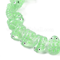 Transparent Glass Enamel Beads Strands&nbsp;GLAA-B021-05B
