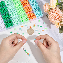 1440Pcs 6 Styles Opaque Acrylic Beads&nbsp;MACR-PA0001-78
