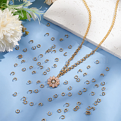 120Pcs 304 Stainless Steel Open Jump Rings&nbsp;STAS-UN0060-83B
