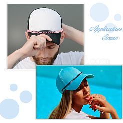 10Pcs 10 Colors Acrylic Link Baseball Cap Chain&nbsp;HJEW-DC00063