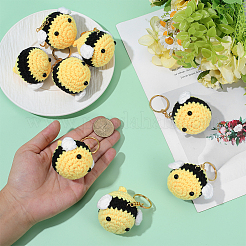 8Pcs Wool Crochet Bees Keychain&nbsp;KEYC-ME00023
