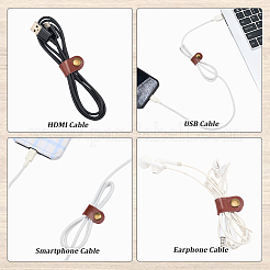 30Pcs Cowhide Leather Cord Organizers&nbsp;AJEW-CL0002-33