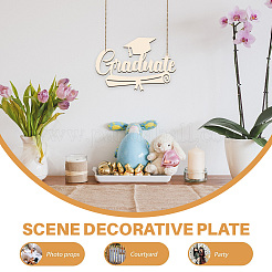 Creative Natural Wooden Wall Hanging Decoration&nbsp;WOOD-WH0041-002