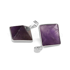 Natural Amethyst Pendants&nbsp;G-H359-03P-03