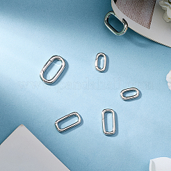 6Pcs 3 Styles Stainless Steel Spring Gate Rings&nbsp;STAS-BBC0008-33