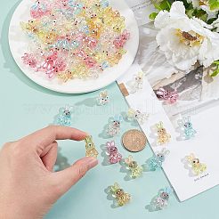 72Pcs 6 Colors Transparent Acrylic Beads&nbsp;MACR-FH0001-10